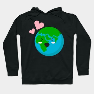 Love Earth Day Illustration Hoodie